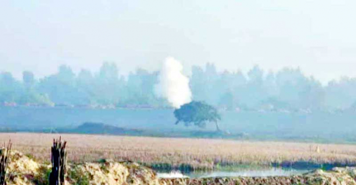 মিয়ানমারে আবারও গোলাগুলি , বাংলাদেশের ভেতর এসে পড়ছে গুলি