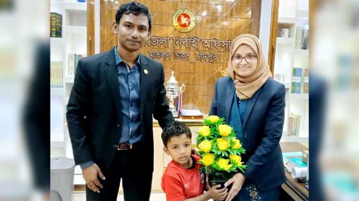 বিকেএসপিতে যাচ্ছে চাঁদপুরের খুদে ‘মেসি’ সোহান