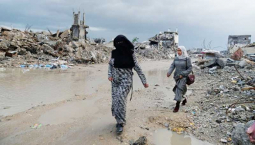 ঝড়ের তাণ্ডবের মাঝেও গাজায় থামেনি ইসরায়েলি বর্বরতা