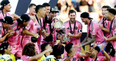 মেসির আলোয় এমএলএস কাপের প্রথম শিরোপা মায়ামির