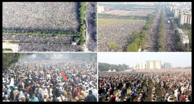 রেকর্ড সংখ্যক মানুষের অংশগ্রহণে জানাজা দেখেনি দেশবাসী