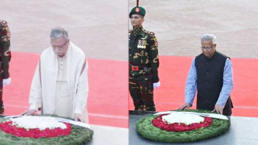 শহীদ বুদ্ধিজীবীদের প্রতি রাষ্ট্রপতি ও প্রধান উপদেষ্টার শ্রদ্ধা