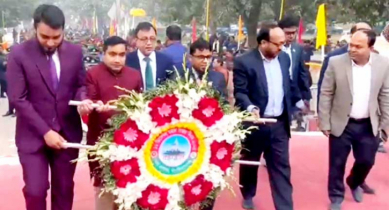 চাঁপাইনবাবগঞ্জে যথাযোগ্য মর্যাদায় বিজয় দিবস উদযাপন