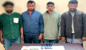 হোমনায় যৌথ বাহিনীর অভিযানে মাদকসহ আটক 8