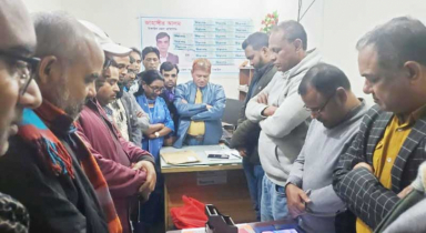 হাদির স্মরণে টাঙ্গাইল প্রিন্ট মিডিয়া অ্যাসোসিয়সনের নিরবতা পালন