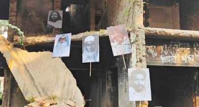 ভাসানী, হাদি, সিরাজুল আলম, সিরাজ শিকদার, মেজর জলিলের ছবি