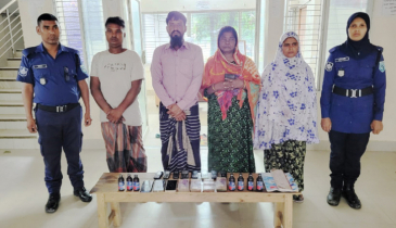 পার্বতীপুরে যৌথ বাহিনীর অভিযানে মাদক ও নগদ টাকা সহ আটক ৪