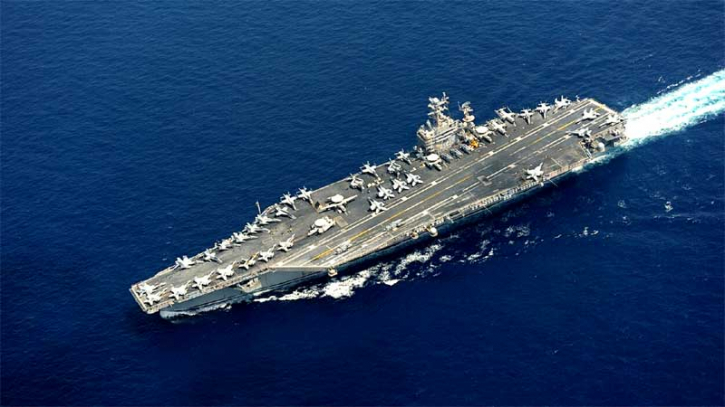 বিমানবাহী সেই যুদ্ধজাহাজ ইরান থেকে দূরে সরিয়ে নিলো যুক্তরাষ্ট্র!