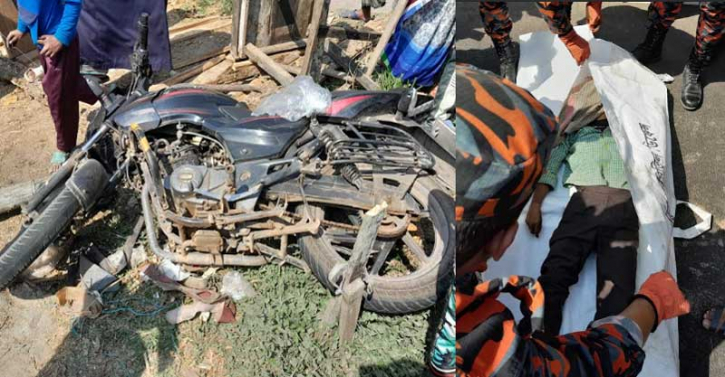 ঝালকাঠি-পিরোজপুর মহাসড়কে অটোরিকশা–মোটরসাইকেল সংঘর্ষে চালক নিহত