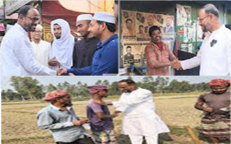 ভোটারদের দ্বারে দ্বারে সালাউদ্দিন টুকু