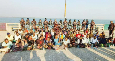 আরাকান আর্মির কাছে জিম্মি ৭৩ জেলেকে ফিরিয়ে আনল বিজিবি