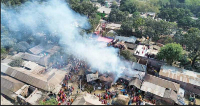 চাঁপাইনবাবগঞ্জে চার্জার বিস্ফোরণে ভয়াবহ অগ্নিকান্ড