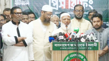 জামায়াত প্রেস ব্রিফিংয়ে জামায়াত আমির