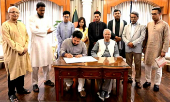 এনসিপি জুলাই সনদে স্বাক্ষর করল , যা বললেন প্রধান উপদেষ্টা