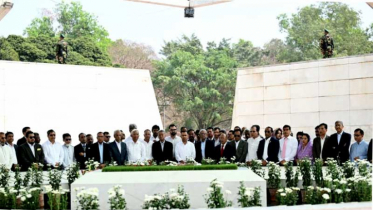 জিয়া উদ্যানে সমাধিতে প্রধানমন্ত্রী ও মন্ত্রিসভার সদস্যদের শ্রদ্ধা