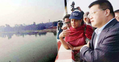  তিস্তা নদীর তীব্র ভাঙনপ্রবণ এলাকাগুলো পরিদর্শনে চীনা রাষ্ট্রদূত
