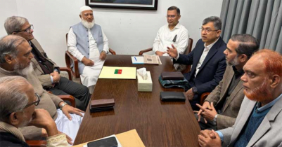 গুলশান কার্যালয়ে তারেক রহমানকে সমবেদনা জানাতে জামায়াত আমির