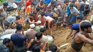 কক্সবাজারে রোহিঙ্গা ক্যাম্পে পাহাড় ধসে ৮ শিক্ষার্থী নিহত