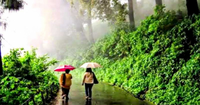 অপরূপে সেজেছে শেরপুরের বৃষ্টি ভেজা গারো পাহাড়
