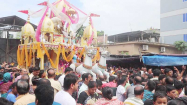 নওগাঁয় জগন্নাথ দেবের রথযাত্রা উৎসব  
