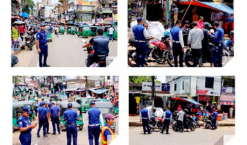 রাঙামাটিতে সীমিত জনবল নিয়েই ট্রাফিক পুলিশের নিরলস প্রচেষ্টা