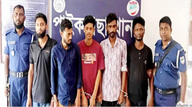 মাদকসহ আটক ৫ জনকে ৬ মাসের কারাদণ্ড 