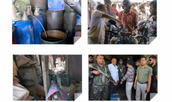 পাবনায় এবার গোয়ালঘর থেকে দেড় হাজার লিটার জ্বালানি তেল জব্দ